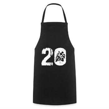 Motorcycle 20 Motorcyclist Moto - Cooking Apron - black - Front - AI Model Male 185 dark (185cm)