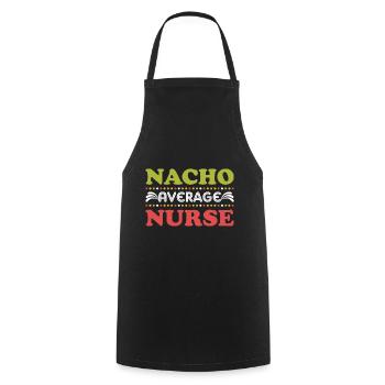 Nourriture mexicaine Cinco de Mayo Infirmière - Tablier de cuisine - noir - Devant - AI Model Male 185 dark (185cm)