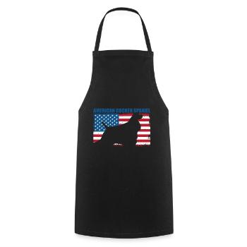 American Cocker Spaniel - Cooking Apron - black - Front - AI Model Male 185 dark (185cm)