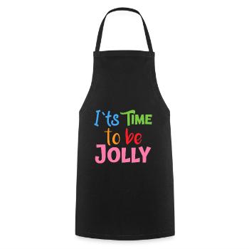 jolly's time - Cooking Apron - black - Front - AI Model Male 185 dark (185cm)