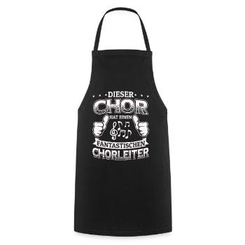Dieser Chor - Fantastischen Chorleiter Dirigent - Kochschürze - Schwarz - Vorne - AI Model Male 185 dark (185cm)