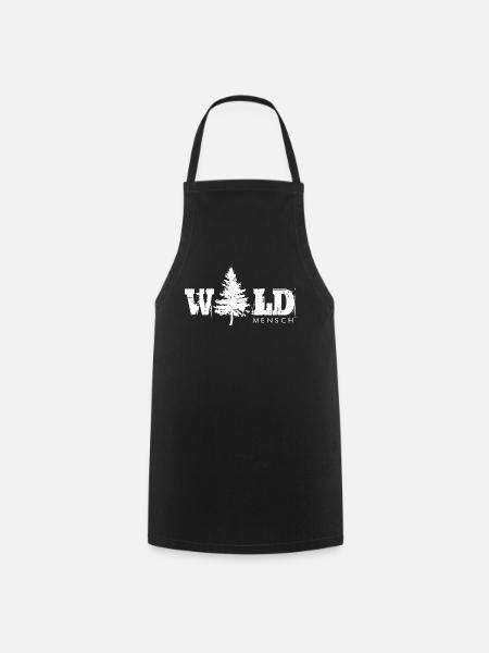 WALD Mensch - Geschenk - Camping - Wandern - Kochschürze - Schwarz