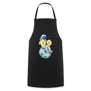 Cymbals Musical Instrument Astronaut Big Band Cymbals - Cooking Apron - black - Front - AI Model Male 185 dark (185cm)