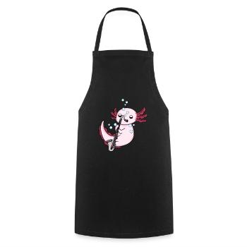Bass Clarinet Axolotl Big Band Children's Orchestra - Cooking Apron - black - Front - AI Model Male 185 dark (185cm)