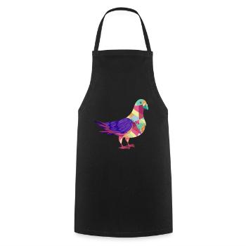 Colombophiles cadeaux hommes pigeon voyageur pigeon - Tablier de cuisine - noir - Devant - AI Model Male 185 dark (185cm)