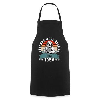 Legends Were Born In June 1956 Sloth Sloth - Cooking Apron - black - Front - AI Model Male 185 dark (185cm)