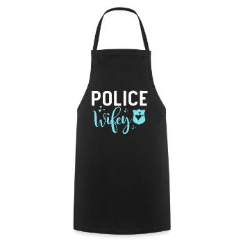 Costume de policier - Tablier de cuisine - noir - Devant - AI Model Male 185 dark (185cm)