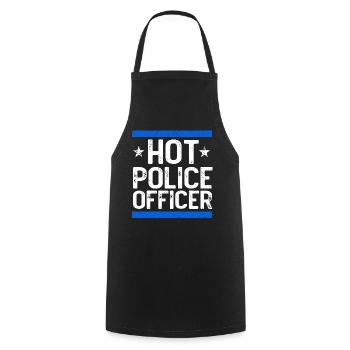 Costume de policier - Tablier de cuisine - noir - Devant - AI Model Male 185 dark (185cm)
