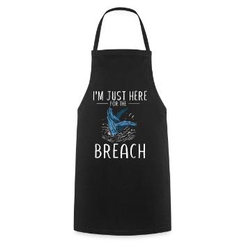 Baleines, baleines, observation des baleines, observation des baleines - Tablier de cuisine - noir - Devant - AI Model Male 185 dark (185cm)