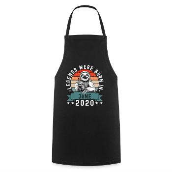 Legends Were Born In June 2020 Sloth Sloth - Cooking Apron - black - Front - AI Model Male 185 dark (185cm)