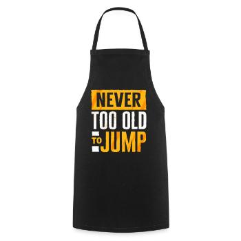 Skydiving, Skydiving - Cooking Apron - black - Front - AI Model Male 185 dark (185cm)