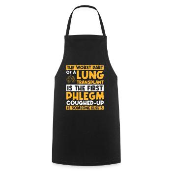 Greffe pulmonaire toux effondrements Bronchen - Tablier de cuisine - noir - Devant - AI Model Male 185 dark (185cm)