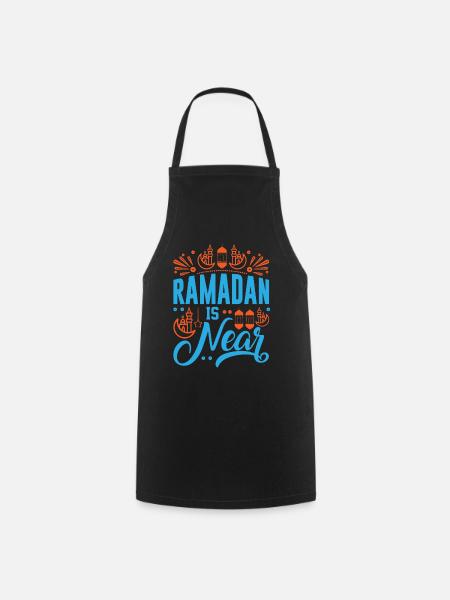 Ramadan, Rabian, Muslim, Islamisch - Kochschürze - Schwarz