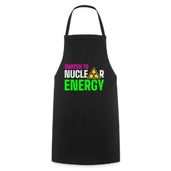 Renewable energy - Cooking Apron - black - Front - AI Model Male 185 dark (185cm)