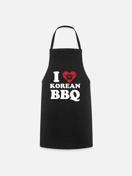 Koreanisches BBQ, Koreanische Band, Koreanische - Forklæde - sort