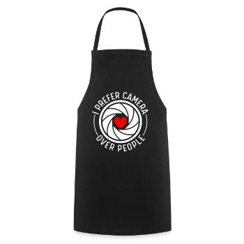 Photographer, Photography - Cooking Apron - black - Front - AI Model Male 185 dark (185cm)