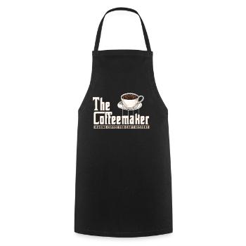 Barista, coffee machine - Cooking Apron - black - Front - AI Model Male 185 dark (185cm)