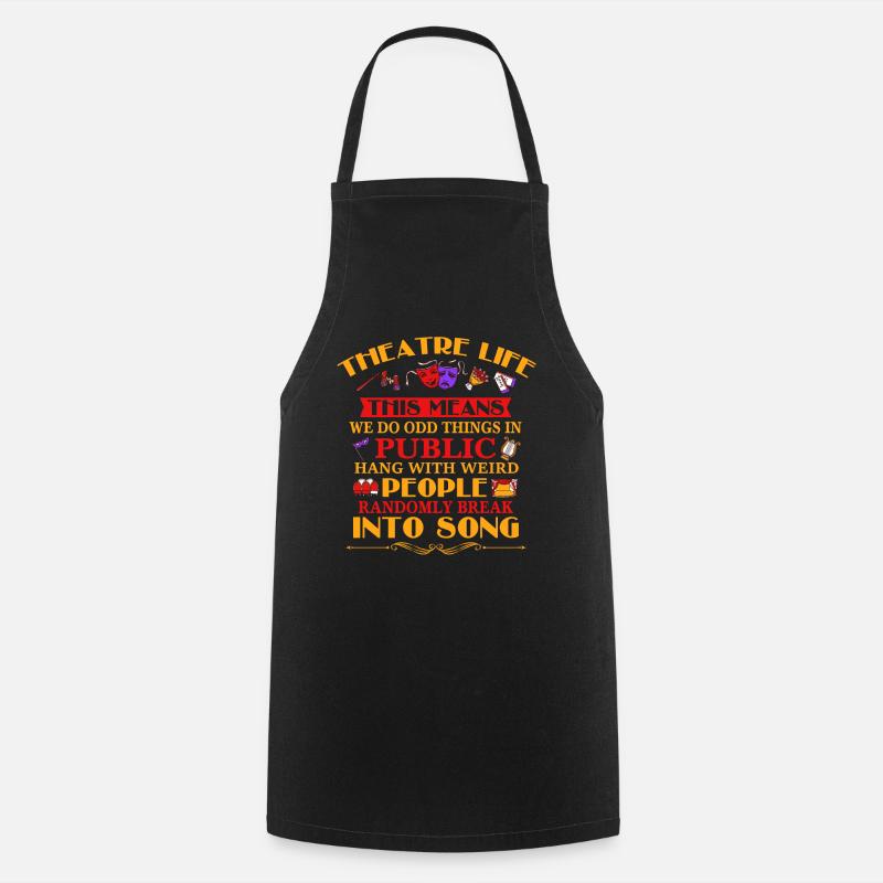 Broadway, Musical, Theatre nerd - Cooking Apron - black
