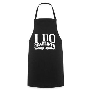 Corpse Keepers, Undertakers, Funeral Homes - Cooking Apron - black - Front - AI Model Male 185 dark (185cm)
