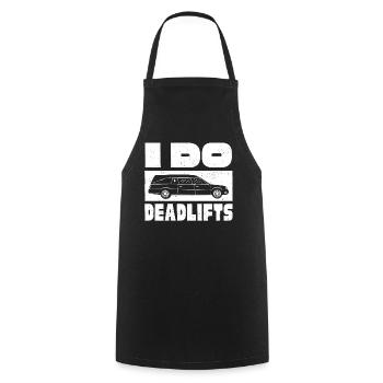 Corpse Keepers, Undertakers, Funeral Homes - Cooking Apron - black - Front - AI Model Male 185 dark (185cm)