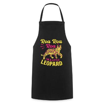 Bengal Cat Leopard Cat breed House tiger - Cooking Apron - black - Front - AI Model Male 185 dark (185cm)