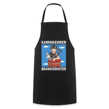 SCHLOTFEGER KAMINKEHRER BRANDVERHÜTER - Kochschürze - Schwarz - Vorne - AI Model Male 185 dark (185cm)