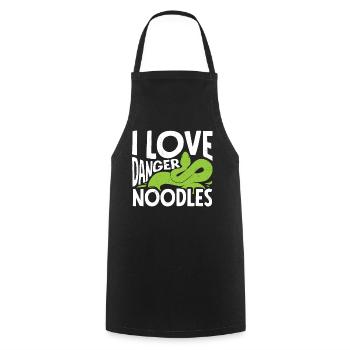 Snake owners, snake lovers, snakes - Cooking Apron - black - Front - AI Model Male 185 dark (185cm)