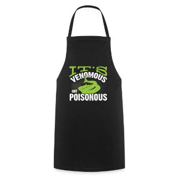 Snake owners, snake lovers, snakes - Cooking Apron - black - Front - AI Model Male 185 dark (185cm)