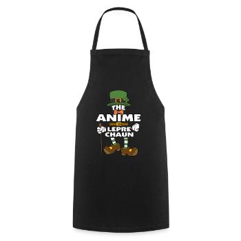 The Anime Leprechaun St Patrick's Day - Cooking Apron - black - Front - AI Model Male 185 dark (185cm)