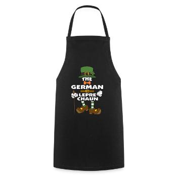 Le lutin allemand de la Saint-Patrick - Tablier de cuisine - noir - Devant - AI Model Male 185 dark (185cm)