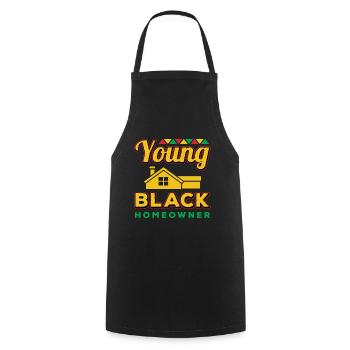 Young Black Homeowner African American History - Kochschürze - Schwarz - Vorne - AI Model Male 185 dark (185cm)