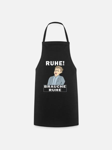 RUHE BRAUCHE RUHE - Kochschürze - Schwarz