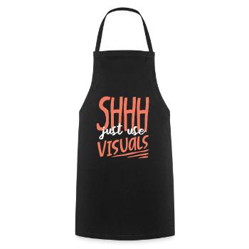 Special Needs Education, Special Education - Cooking Apron - black - Front - AI Model Male 185 dark (185cm)