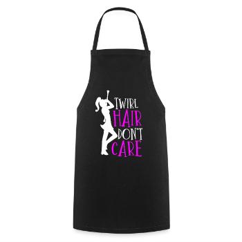 Baton Twirler, Baton Twirling, Gymnastics - Cooking Apron - black - Front - AI Model Male 185 dark (185cm)