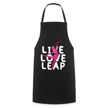 Baton Twirler, Baton Twirling, Gymnastics - Cooking Apron - black - Front - AI Model Male 185 dark (185cm)