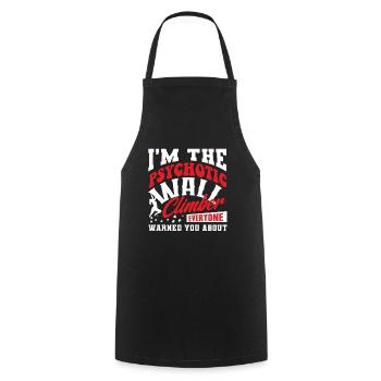 Wall climbers, wall climbers - Cooking Apron - black - Front - AI Model Male 185 dark (185cm)