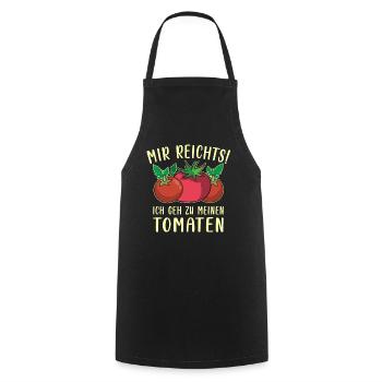 Gehe Zu Tomaten Tomatensorten Gartenfreunde - Kochschürze - Schwarz - Vorne - AI Model Male 185 dark (185cm)