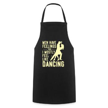 Tanzen Spruch Ballsaal Paartanz Tanz Tanzfläche - Kochschürze - Schwarz - Vorne - AI Model Male 185 dark (185cm)