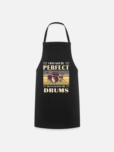 DRUMS - Cooking Apron - black