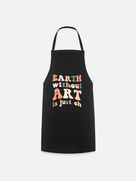 Professeur d’art Drôle de dicteur Cours d’art Cours d’art - Tablier de cuisine - noir