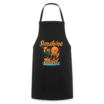 Pura Vida Sunshine Costa Rica Amérique latine - Tablier de cuisine - noir - Devant - AI Model Male 185 dark (185cm)