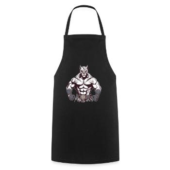 Lucha Libre Mexikanische Wrestling Maske Luchador - Kochschürze - Schwarz - Vorne - AI Model Male 185 dark (185cm)