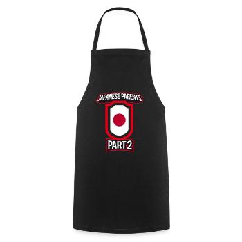 Best Parenting Japanese Parents Part 2 - Cooking Apron - black - Front - AI Model Male 185 dark (185cm)