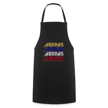 Venezuela Traditional South American Arepas - Cooking Apron - black - Front - AI Model Male 185 dark (185cm)