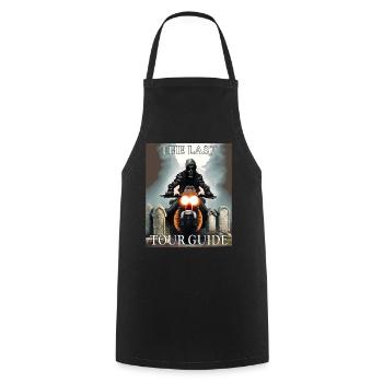 MOTORCYCLE DEATH THE LAST TOUR GUIDE - Cooking Apron - black - Front - AI Model Male 185 dark (185cm)