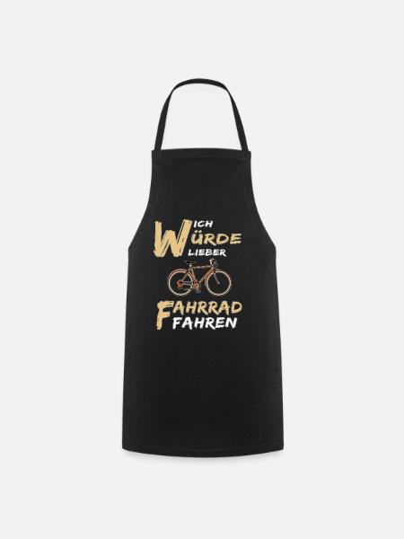 FAHRRAD FAHREN - Kochschürze - Schwarz