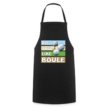 AIMEZ-VOUS LA BOULE - Tablier de cuisine - noir - Devant - AI Model Male 185 dark (185cm)