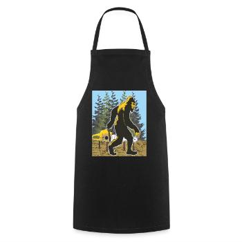TRONÇONNEUSE BIGFOOT - Tablier de cuisine - noir - Devant - AI Model Male 185 dark (185cm)