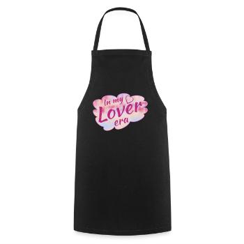 CLOUD HEART IN MY LOVER ERA - Cooking Apron - black - Front - AI Model Male 185 dark (185cm)