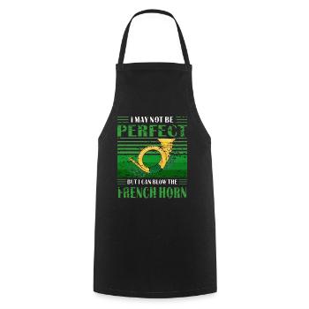 JAGTHORN MAIS JE PEUX SOUFFLER DANS LE COR FRANÇAIS - Tablier de cuisine - noir - Devant - AI Model Male 185 dark (185cm)